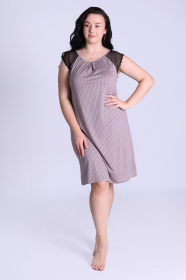 Ночная рубашка N.EL модель 1226-92_black Ночная рубашка N.EL модель 1226-92_black Фото