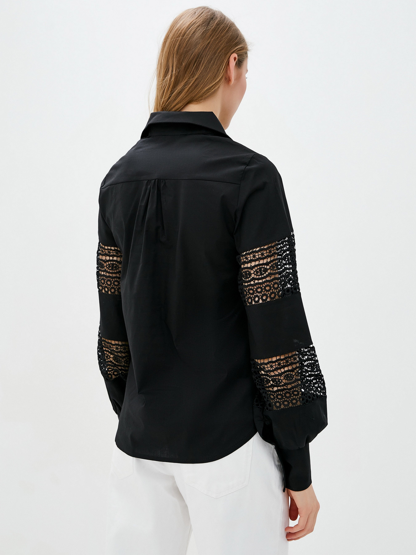 Рубашки ISSA Plus модель SA-84_black Фото