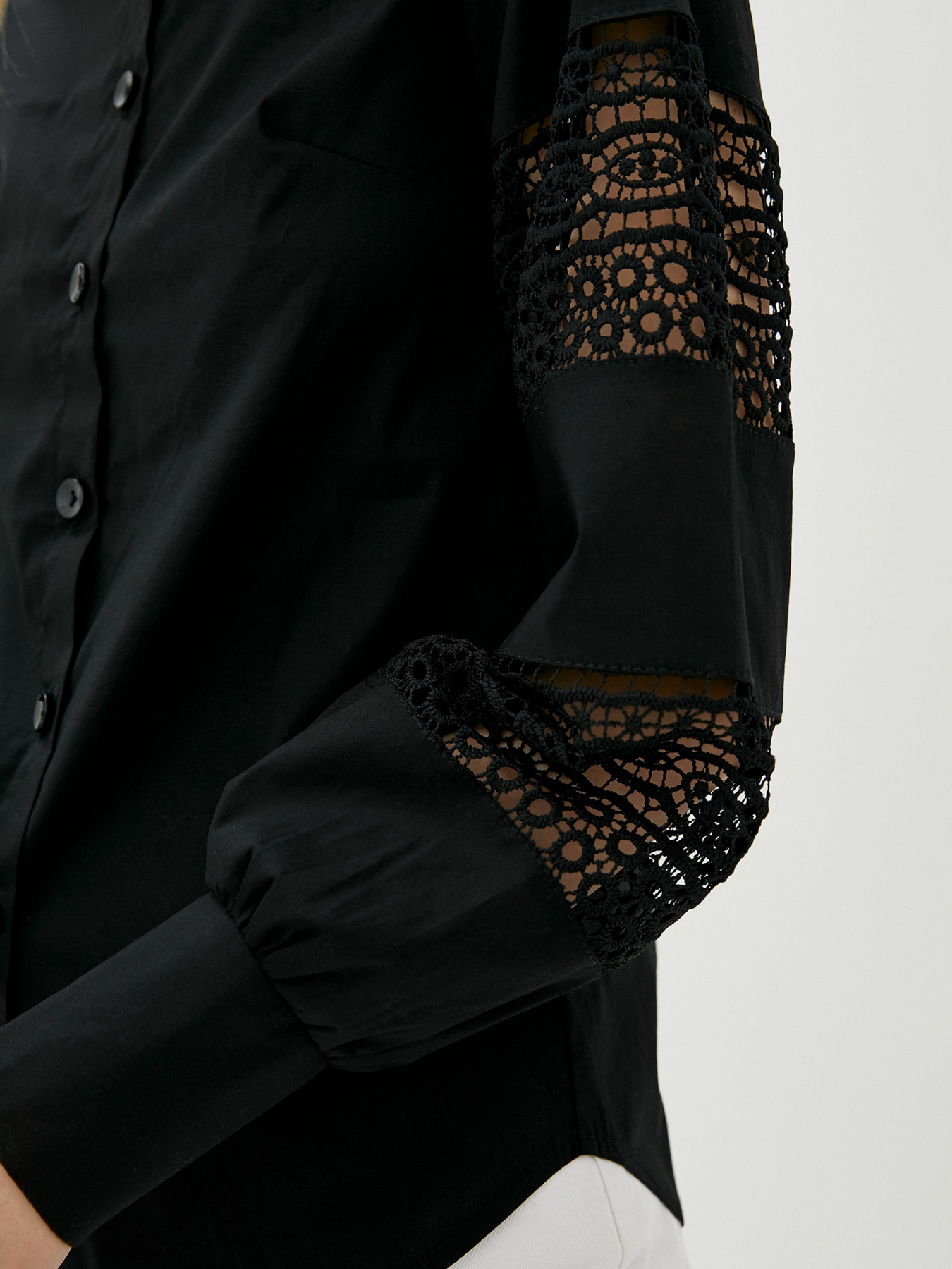 Сорочки ISSA Plus модель SA-84_black Фото