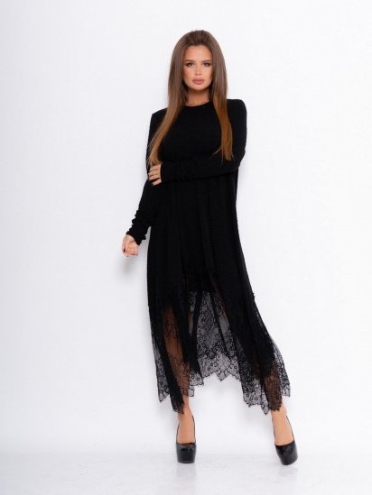 Сукня максі ISSA Plus модель 11070_black - фото