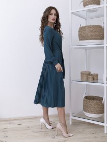 Сукня міді ISSA Plus модель 12121_green Фото