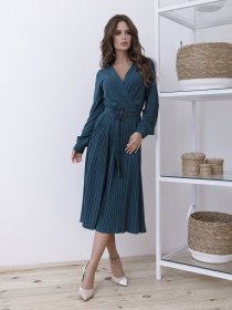 Сукня міді ISSA Plus модель 12121_green Фото