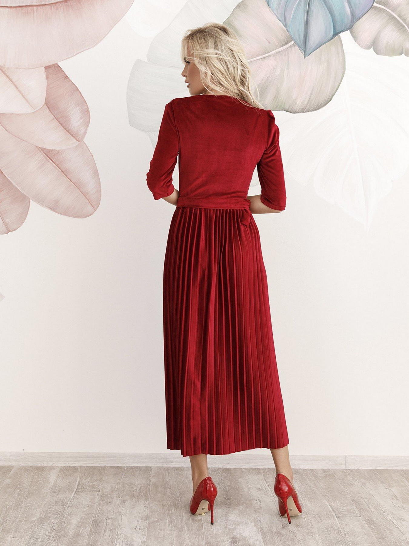 Сукні ISSA Plus модель 12248_claret Фото