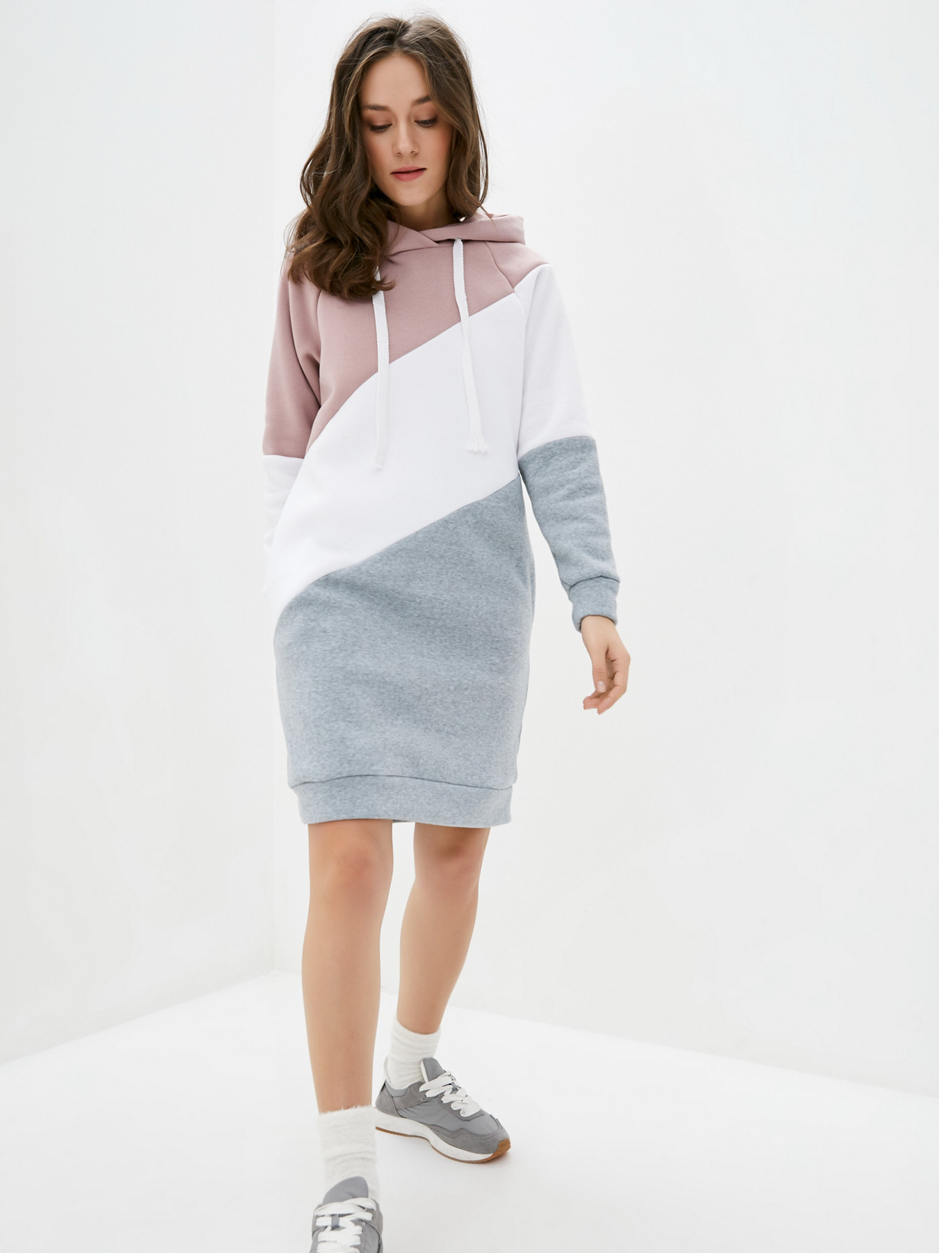 Платье мини ISSA Plus модель SA-60_graypink Фото