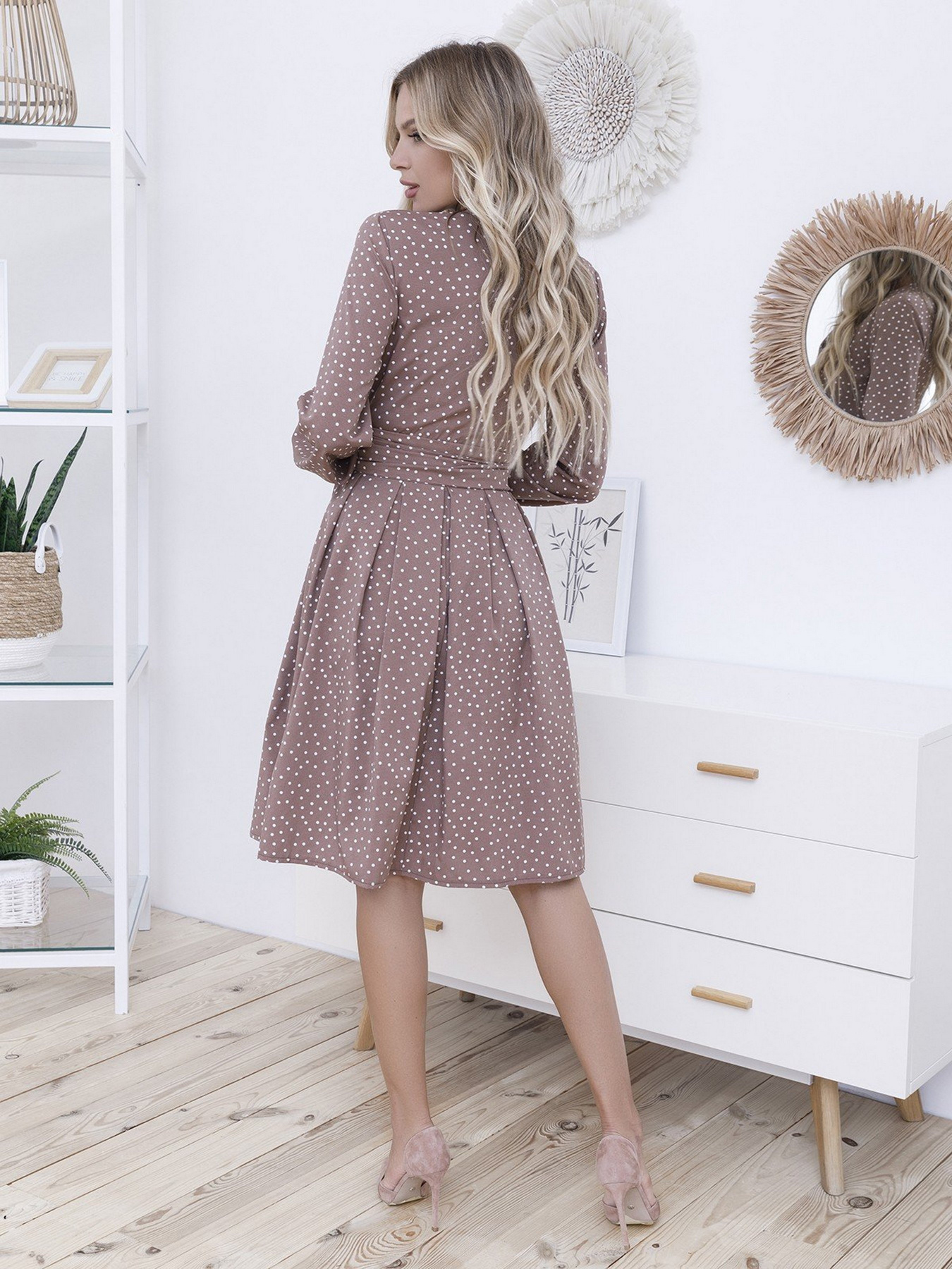 Платья ISSA Plus модель 12099_lightbrown Фото