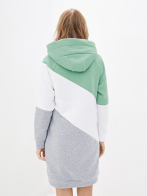 Платье мини ISSA Plus модель SA-60_graygreen Фото