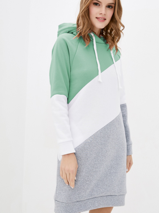 Платье мини ISSA Plus модель SA-60_graygreen Фото