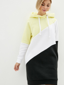 Платье мини ISSA Plus модель SA-60_blackyellow Фото