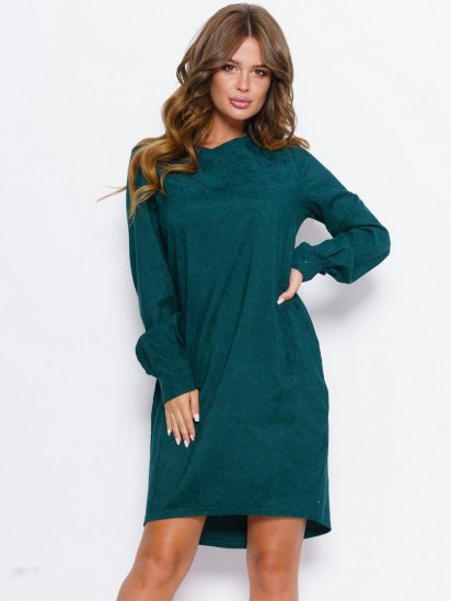 Сукня міні ISSA Plus модель 11054_green - фото