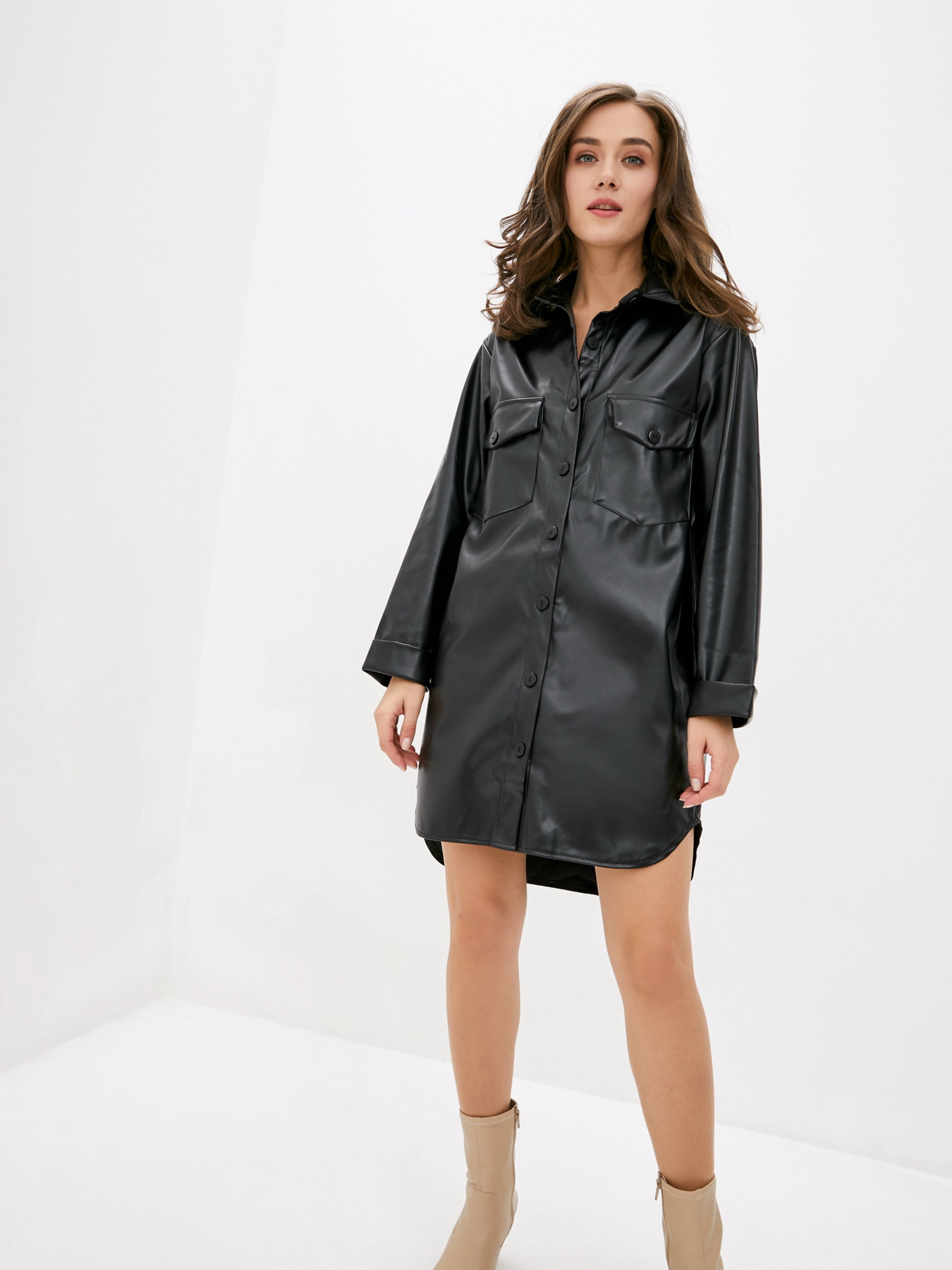 Платье мини ISSA Plus модель 11408_black Фото