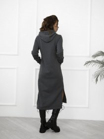 Платье миди ISSA Plus модель 11104_darkgray Фото