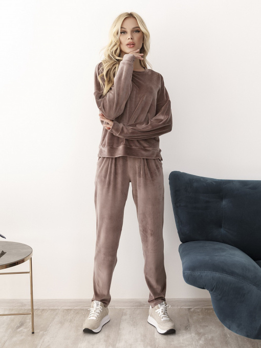 Спортивный костюм ISSA Plus модель 12251_beige Фото