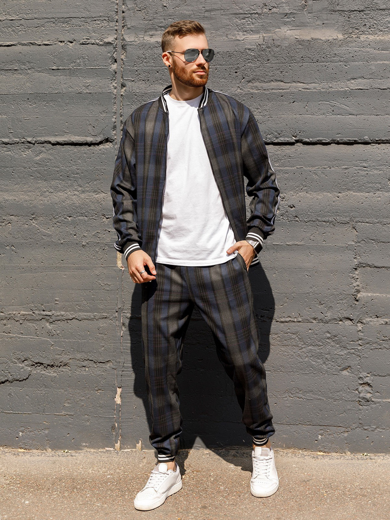 Повседневный костюм ISSA Plus модель GN-439_multicolor Фото