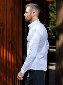 Сорочки ISSA Plus модель GN-435_white Фото