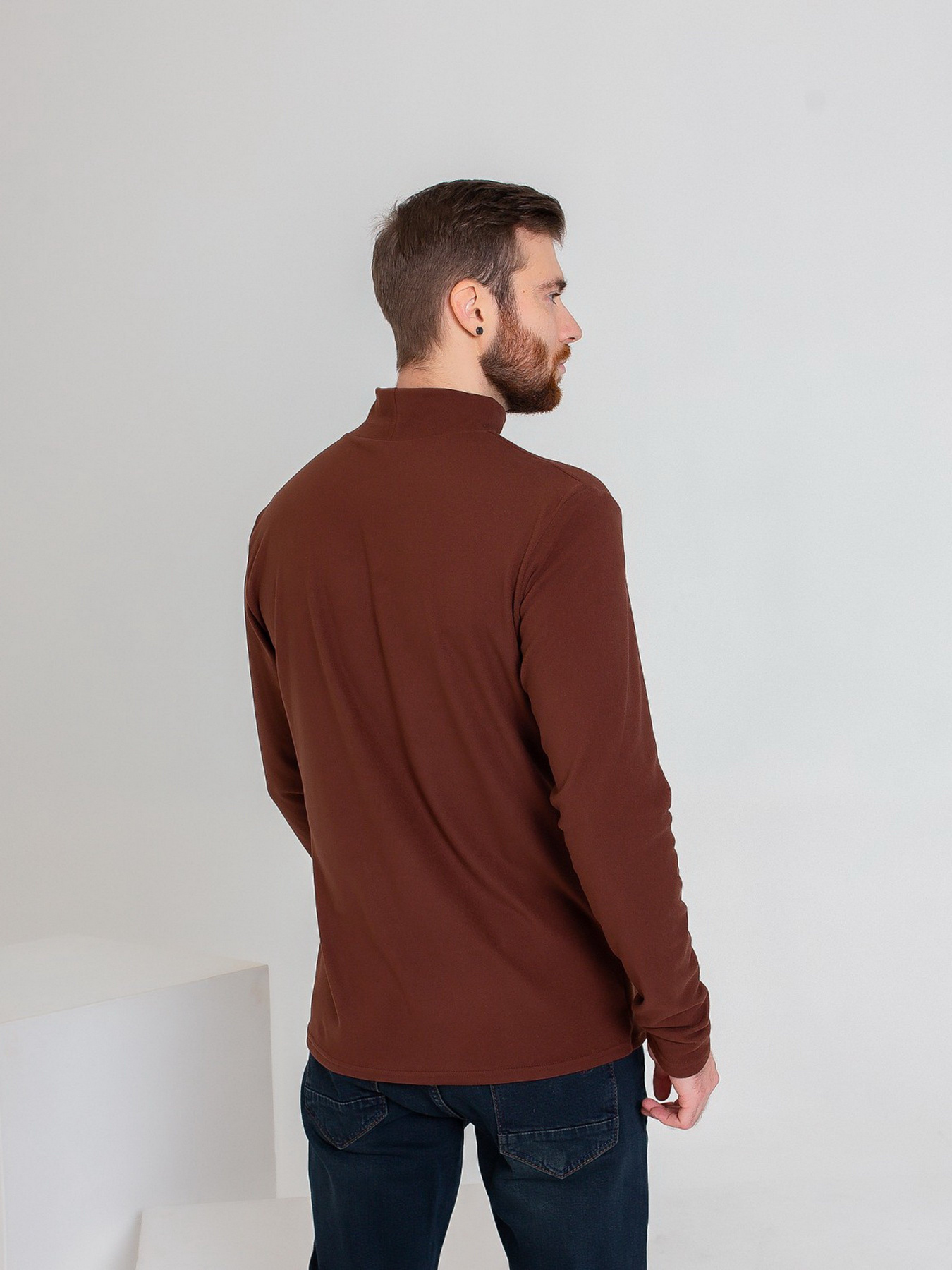 Водолазка ISSA Plus модель GN-450_brown Водолазка ISSA Plus модель GN-450_brown Фото