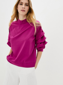 Блуза ISSA Plus модель SA-21_lilac Фото