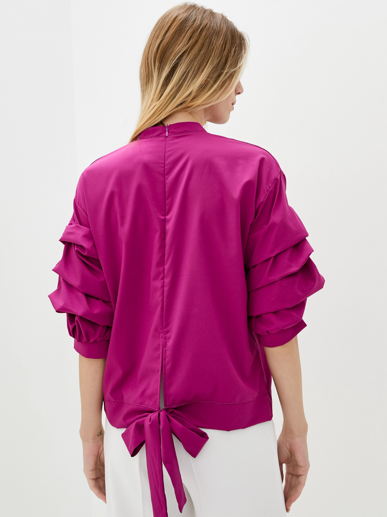 Блуза ISSA Plus модель SA-21_lilac Блуза ISSA Plus модель SA-21_lilac Фото