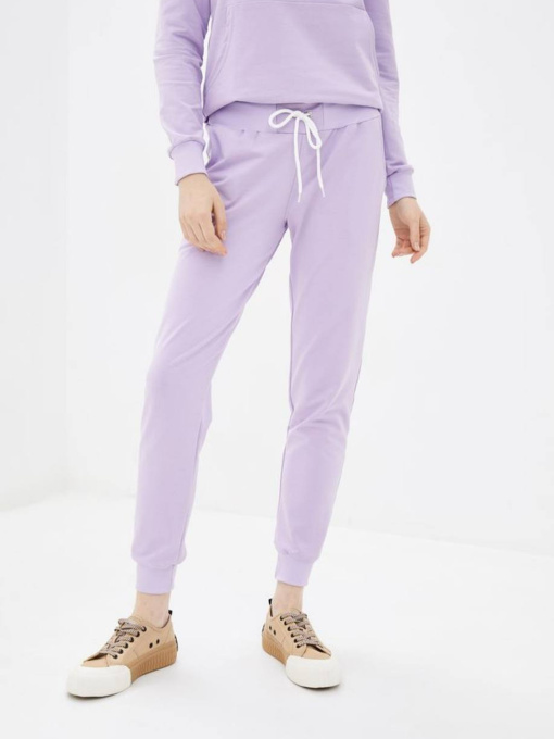 Брюки спортивные женские без утепления, лаванда модель Wn261 Фото