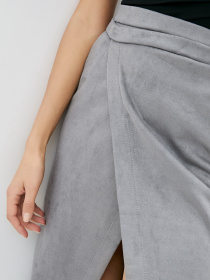 Юбка миди ISSA Plus модель 12201_gray Фото