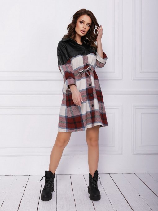 Сукні ISSA Plus модель SA-101_burgundy Фото