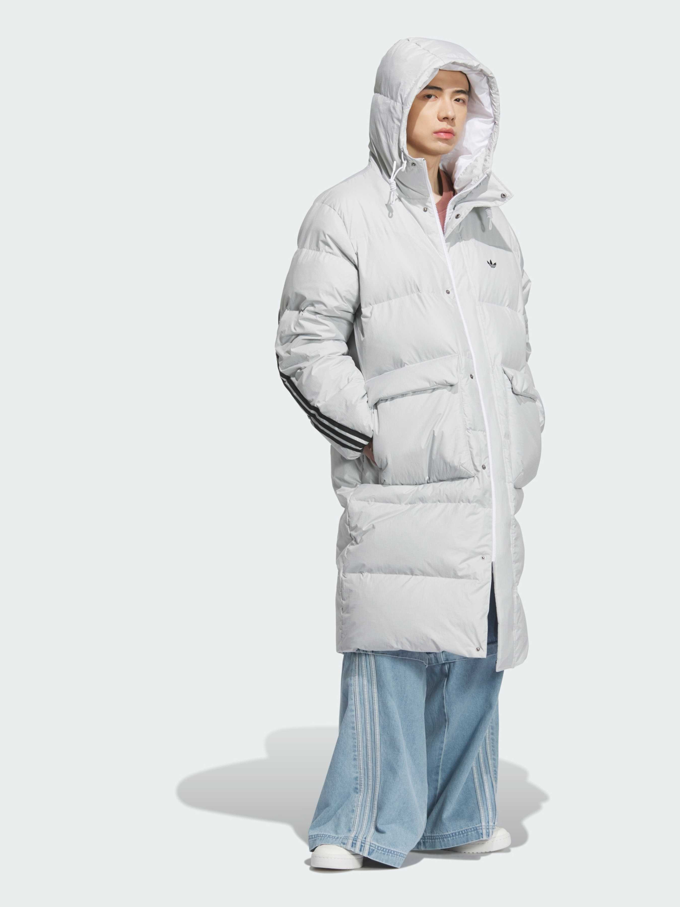 Куртка 3-Stripes Long Down модель KC2566 Фото