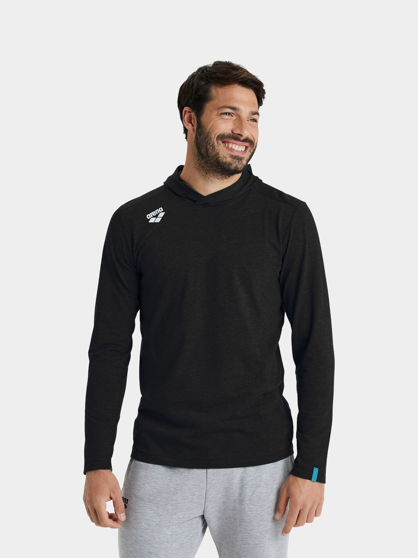 Лонгслив Arena TEAM HOODED LONG SLEEVE T-SHIR модель 004903-555 Фото