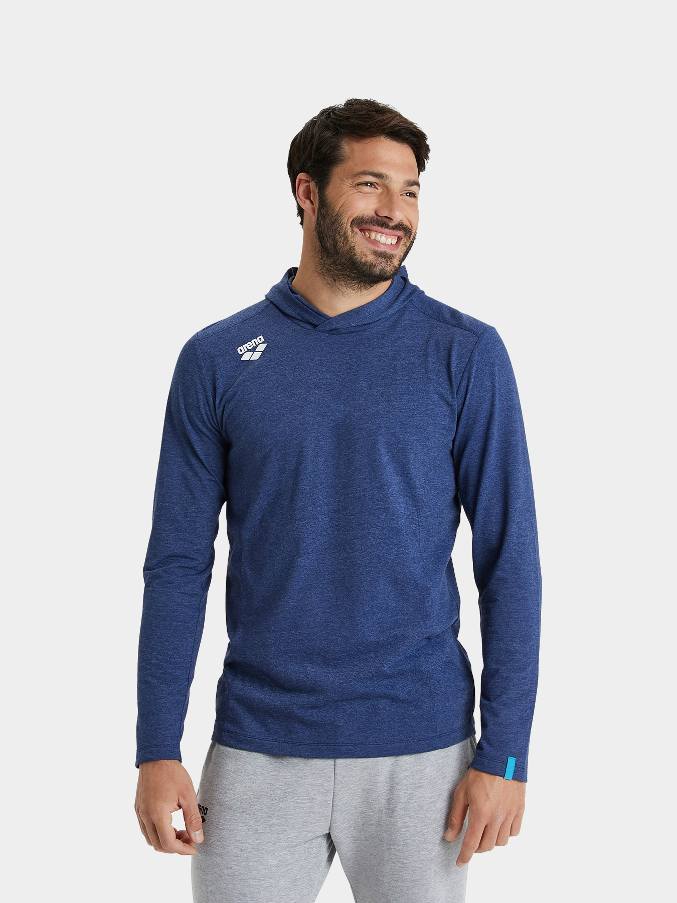 Лонгслив Arena TEAM HOODED LONG SLEEVE T-SHIR модель 004903-770 Фото