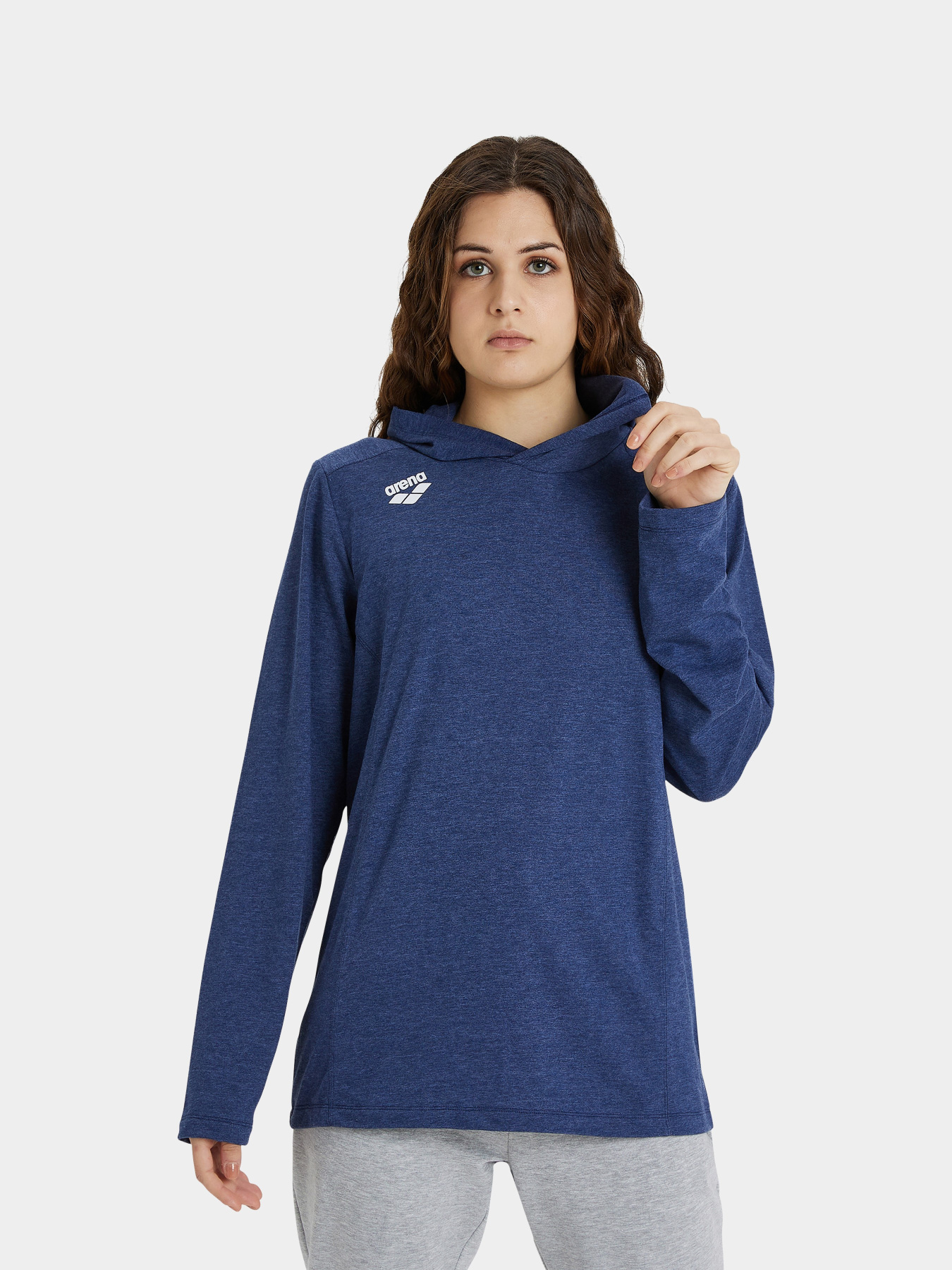 Лонгслив Arena TEAM HOODED LONG SLEEVE T-SHIR модель 004903-770 Фото
