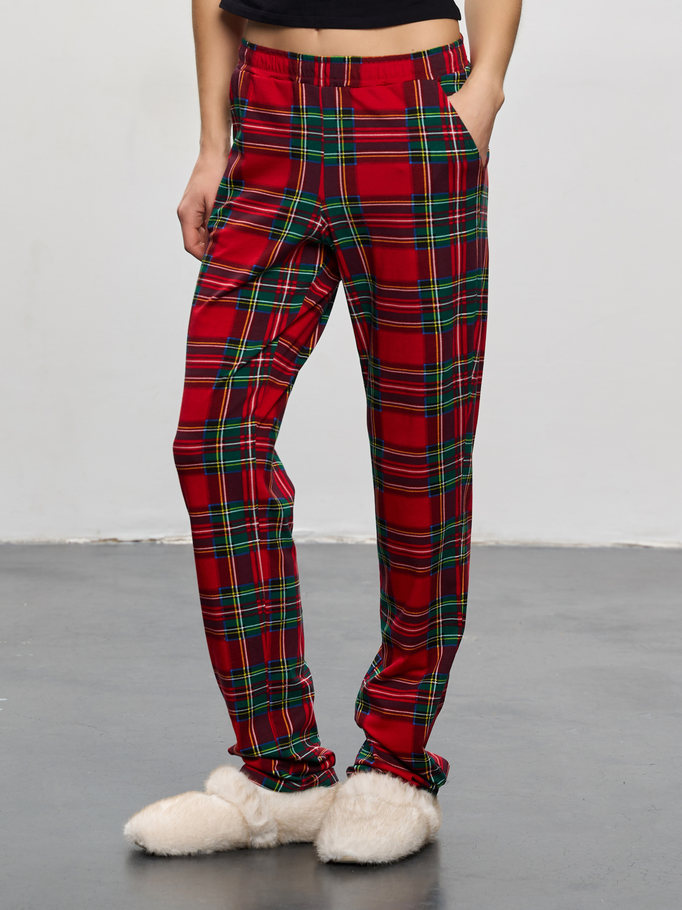 Штаны для дома Роза модель 250910_red Фото