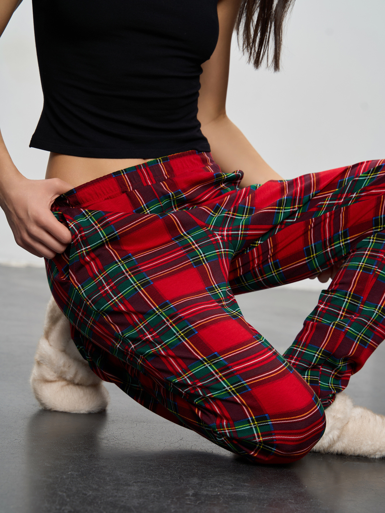 Штаны для дома Роза модель 250910_red Фото