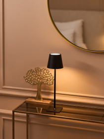 Настільна світлодіодна лампа з акумулятором чорна MBM HOME модель DH-LAMP-15 BLACK Настільна світлодіодна лампа з акумулятором чорна MBM HOME модель DH-LAMP-15 BLACK Фото