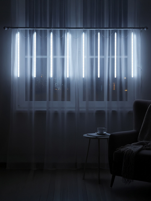 Светодиодная гирлянда "Сосулька" MBM HOME модель DH-LAMP-09 WHITE Фото