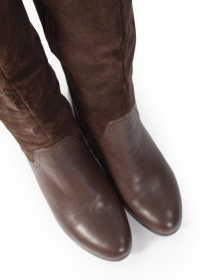 Жіночі зимові шкіряні чоботи модель AH2036-57-8767 Фото