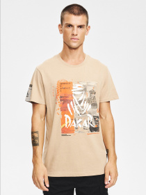 Футболка чоловіча DKR DES 2025 з принтом пісочна модель 10048108 Фото