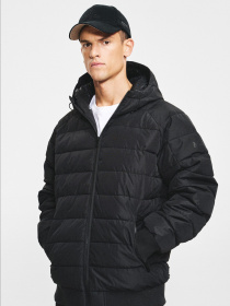Куртка стеганная мужская DKR SIX 256 с капюшоном черная модель 10048163 Фото