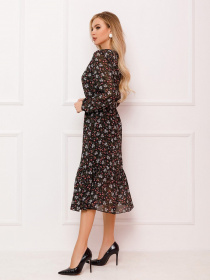 Сукня міді ISSA Plus модель 13077_multicolor Фото