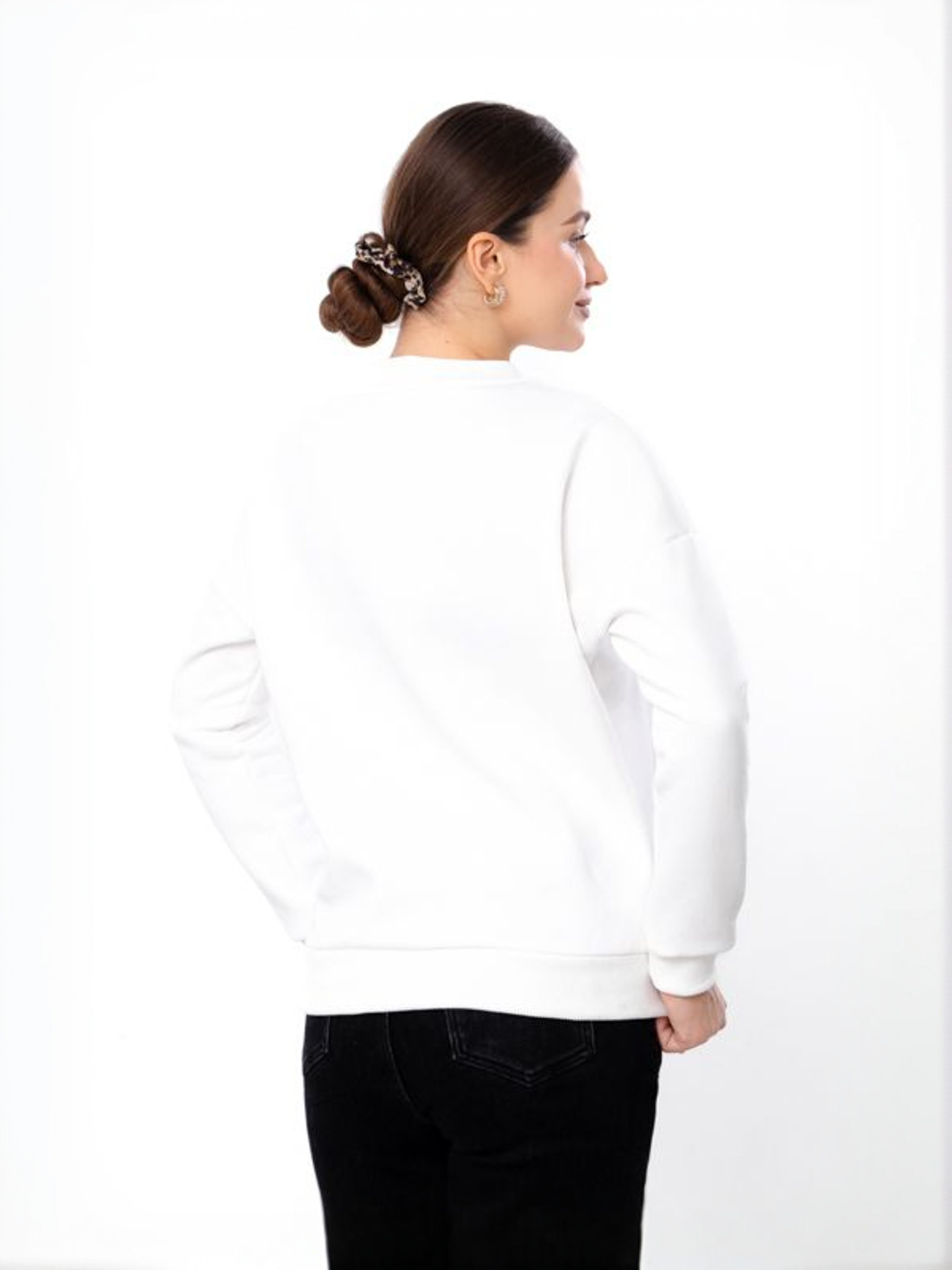 Жіночий теплий однотонний світшот вільного крою, Молочний Носи Своє (8175-025) модель 8175-025-svtlo-molochnij Фото