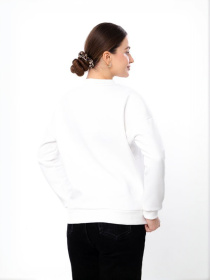 Жіночий теплий однотонний світшот вільного крою, Молочний Носи Своє (8175-025) модель 8175-025-svtlo-molochnij Фото