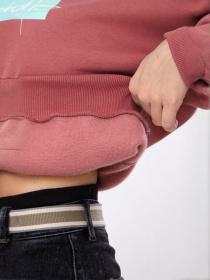 Жіночий теплий світшот із квітковим принтом та написом на рукаві, Джеральдін Носи Своє (8175-025-33) модель 8175-025-33-dzheralxdn-kvti Фото