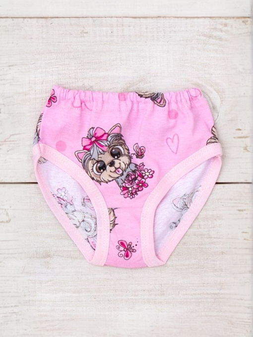 Класичні труси для дівчинки з принтом, Рожевий Носи Своє (272-002V) модель 272-002v-sobachka-rozhevij Фото