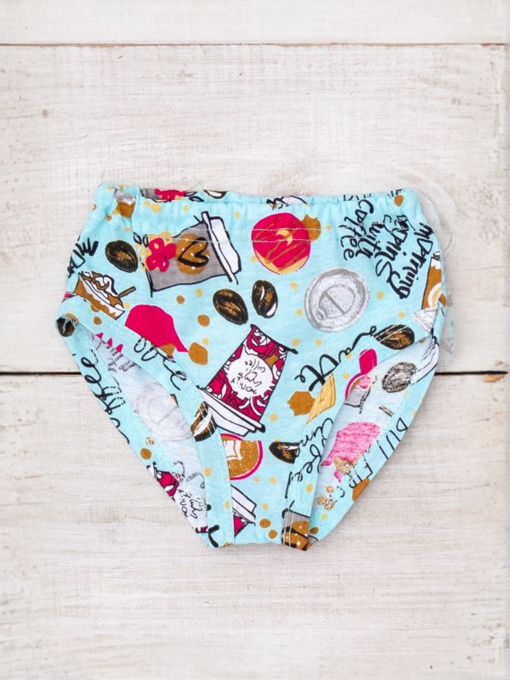 Класичні труси для дівчинки з принтом, Блідо-блакитний Носи Своє (272-002V) модель 272-002v-coffee Фото