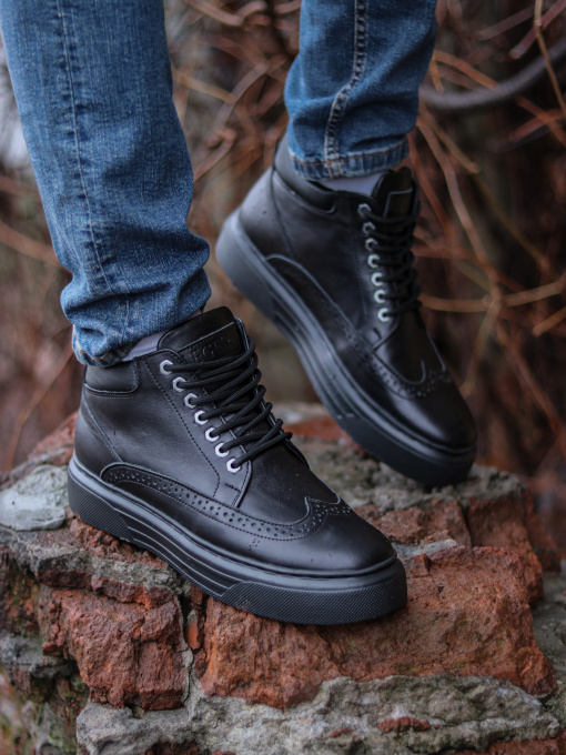 Мужские кожаные ботинки модель STANLEY_PM_BLACK_B2 Мужские кожаные ботинки модель STANLEY_PM_BLACK_B2 Фото