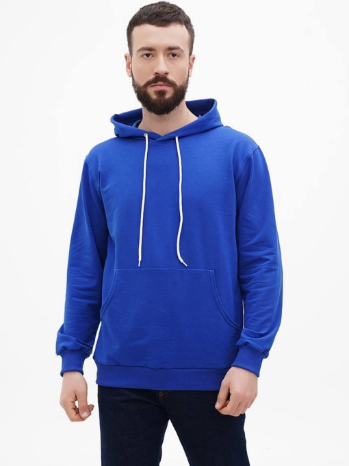 Худі чоловіче без утеплення, колір електрик модель Mn128 Фото