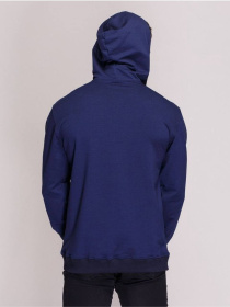Худи мужское без утепления, темно-синее модель Mn129 Фото