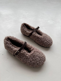 Женские балетки из меха теди и натуральной замши с меховой подкладкой моко (179/теса 3) модель P_224244-S38_226248 Женские балетки из меха теди и натуральной замши с меховой подкладкой моко (179/теса 3) модель P_224244-S38_226248 Фото