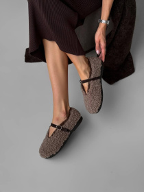 Женские балетки из меха теди и натуральной замши с меховой подкладкой моко (179/теса 3) модель P_224244-S38_226248 Женские балетки из меха теди и натуральной замши с меховой подкладкой моко (179/теса 3) модель P_224244-S38_226248 Фото