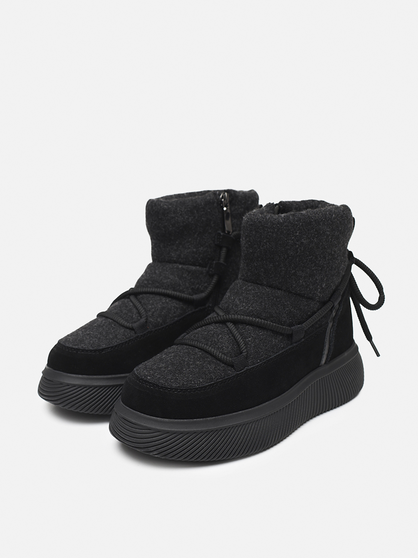 Дутики женские  цвет черный ЦБ-00275425 модель ЦБ-00275425 Фото