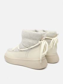 Дутики жіночі  колір молочний ЦБ-00275426 модель ЦБ-00275426 Фото