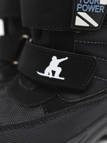 Термосапоги для мальчика  цвет черный ЦБ-00279553 модель ЦБ-00279553 Фото