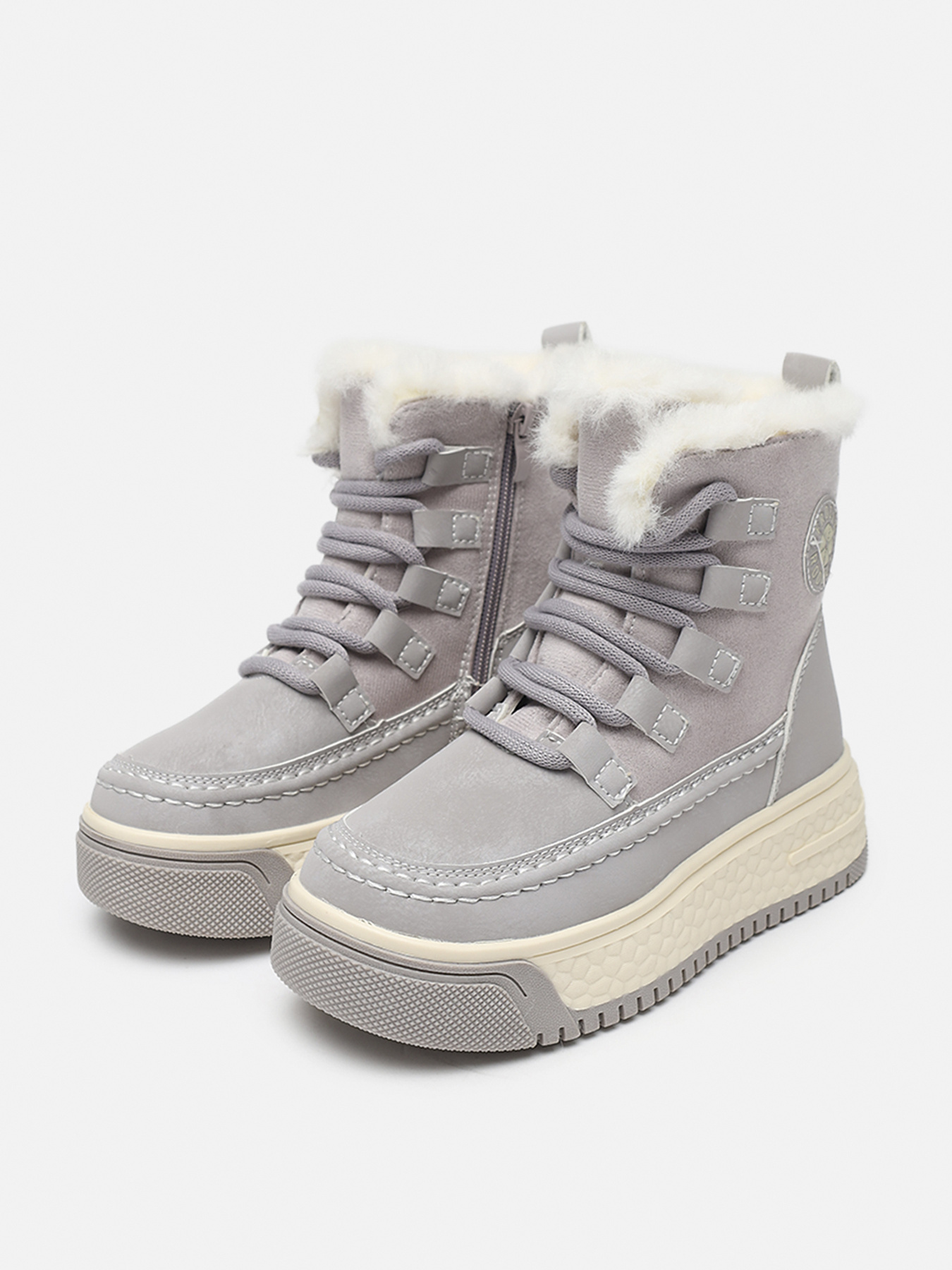 Ботинки для девочки  цвет сиреневый ЦБ-00279574 модель ЦБ-00279574 Фото